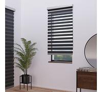 MADECOSTORE Double Store Enrouleur Jour Nuit Alutech - Anthracite - L64 x H250cm - avec Coffre - Chaînette Alu