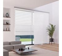 MADECOSTORE Store Enrouleur Jour Nuit avec Coffre - Gamme Must - Blanc - L123 x H220cm