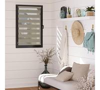 MADECOSTORE Double Store Enrouleur Jour Nuit - Taupe - L85 x H190cm - Fixation avec ou sans perçage - Chaînette coordonnée