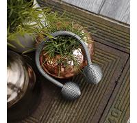 MADECOSTORE Embrasse à Rideaux Flexible nouage 2 Billes - Métal