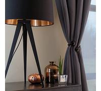 MADECOSTORE Embrasse à Rideaux Flexible nouage 2 Billes - Noir