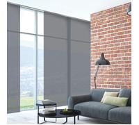 MADECOSTORE Kit complet panneaux japonais 60cm - Gris clair - L115 x H250cm