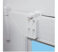 MADECOSTORE Lot de 2 de Fixations à serrer pour fenêtre avec joint - U7-U8-U9-U10 Blanc
