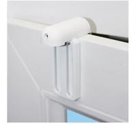 MADECOSTORE Fixations à serrer métal renforcés pour fenêtre avec Joint - U5-U6-U19-U20 Blanc