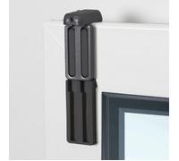 MADECOSTORE Lot de 2 de fixations sans percer à serrer pour store sur fenêtre avec aération - Gris anthracite