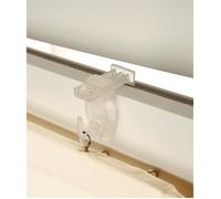 MADECOSTORE Lot de 2 de Fixations transparentes à serrer pour Store Bateau B1 Transparent