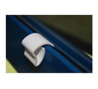 MADECOSTORE Lot de 3 de fixations à serrer spéciales fenêtre PVC V5 pour Stores vénitiens Blanc