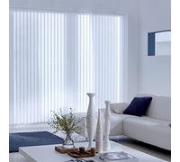 MADECOSTORE Lot de 5 lamelles Verticales 89mm Basiques pour Store californien - Blanc - L8,9 x H280cm