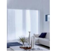 MADECOSTORE Lot de 5 Lamelles verticales 89mm tamisantes pour Store californien - Blanc - L8,9 x H280cm