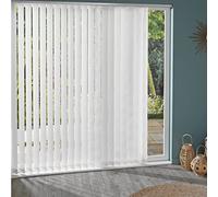 MADECOSTORE Lot de 5 lamelles Verticales 89mm tissées pour Store californien - Blanc - L8,9 x H280cm