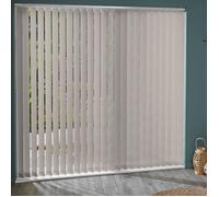 MADECOSTORE Lot de 5 lamelles verticales 89mm unies pour store californien - Calcaire - L8,9 x H280cm