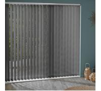 MADECOSTORE Lot de 5 lamelles verticales 89mm unies pour store californien - Gris anthracite - L8,9 x H180cm