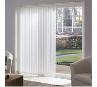 MADECOSTORE Lot de 9 lamelles verticales 127mm tamisantes pour store californien - Blanc - L12,7 x H260cm