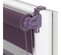 MADECOSTORE Mécanisme pour Store Enrouleur Jour Nuit sans percer - Prune