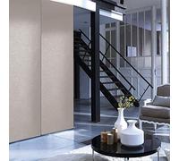 MADECOSTORE Panneau Japonais Tamisant Lamelles Uni - Taupe - L45 x H260cm