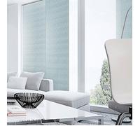 MADECOSTORE Panneau japonais tamisant motif scandinave 50cm - Bleu glacier - L50 x H250cm