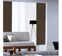 MADECOSTORE Panneau japonais tamisant uni - Chocolat - L60 x H300cm