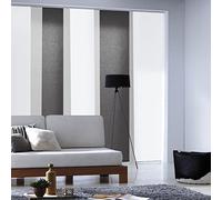 MADECOSTORE Panneau Japonais tamisant uni - Gris foncé - L45 x H260cm