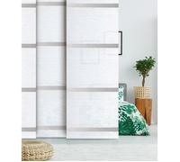 MADECOSTORE Panneau Japonais Voile Barre Alu - Blanc - L45 x H260cm