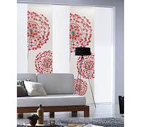 MADECOSTORE Panneau Japonais Voile imprimé Fleurs - Blanc - L60 x H300cm