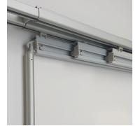 MADECOSTORE Rail aluminium extensible pour panneaux japonais 50cm - de 186 à 230cm (5 voies)