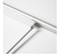 MADECOSTORE Rail aluminium pour panneaux japonais 45cm - Gris - L160 x H5cm