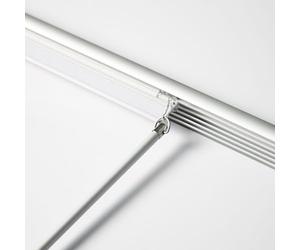 MADECOSTORE Rail Aluminium pour Panneaux Japonais 45cm - Gris - L240 x H5cm