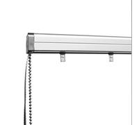 MADECOSTORE Rail pour lamelles Verticales 89mm Ouverture latérale - Gris alu - L160cm