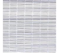 MADECOSTORE Roll'up Bambou Fines Lattes pour intérieur et extérieur - Blanc - L120 x H250cm