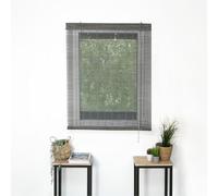 MADECOSTORE Roll'up Bambou Fins rondins pour intérieur - Gris - L150 x H180cm