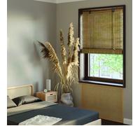 MADECOSTORE Roll'up nature toile de Jute sans percer - Chamois - L70 x H150cm