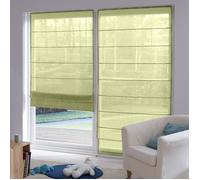 MADECOSTORE Store bateau tamisant voile de lin - Vert fougère - L60 x H180cm