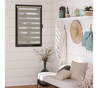 MADECOSTORE Store Enrouleur Jour Nuit avec Rail sans Percer H250cm - Taupe - L90 x H250cm