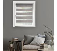 MADECOSTORE Store Enrouleur Jour Nuit Chic sans percer - Gamme Must - Gris - L46 x H160cm