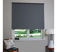 MADECOSTORE Store Enrouleur occultant Automatique - Gris Anthracite - L64 x H190cm