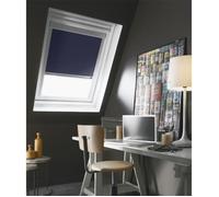 MADECOSTORE Store Enrouleur Occultant Cadre Alu compatible VELUX® - Bleu foncé - 38 x 54/74cm - C02/C04