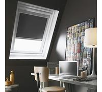 MADECOSTORE Store Enrouleur Occultant Compatible VELUX® K - Gris Anthracite - 114 x 118cm - SK06