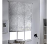 MADECOSTORE Store Enrouleur Tamisant Motifs Fleurs - Gris Clair - L49 x H190cm 1264045190