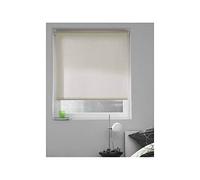 MADECOSTORE Store Enrouleur Tamisant Tissu Uni Beige - L124 x H190cm - avec perçage
