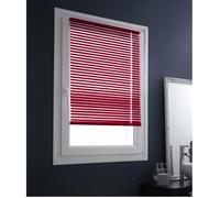 MADECOSTORE Store Vénitien Aluminium 25mm sans perçage - Rouge - L32 x H150cm