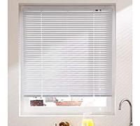 MADECOSTORE Store Vénitien Aluminium Beige - L60 x H175cm - Mécanisme autobloquant - Lamelles 25mm