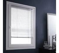 MADECOSTORE Store vénitien Aluminium 25mm sans percer - Gris - L87 x H150cm