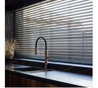 MADECOSTORE Store vénitien Bambou 27mm - Noir - L50 x H150cm