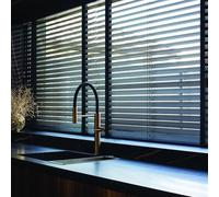 MADECOSTORE Store vénitien Bambou 50mm avec Galon - Noir - L160 x H250cm