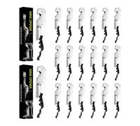 MADEHAY Limonadier Professionnel Serveur, Tire Bouchon Sommelier, Couteaux en Acier Inoxydable Avec DéCapsuleur et Coupe-Capsule (10, Blanc)