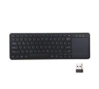 Madeinely Clavier d'ordinateur sans fil 2,4 G pavé tactile sans fil avec récepteur USB pour Android Smart TV, ordinateurs de bureau