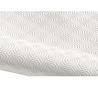 MadeInNature Euromat sous Nappe - Protection de Table Tapis de Nappe de Table avec Protection au mètre Blanc/Ecru 200 x 140 cm