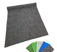 MadeInNature, Gazon synthétique Extérieur, PREMIUM, Gazon artificiel, faux gazon au mètre, Idéal pour terrasse balcon et jardin, Anthracite 2x7m