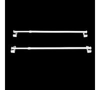 MadeInNature Lot de 2 tringles à Rideaux autobloquantes sans perçage Fix VIT Extensibles (Blanc, 50 x 80 cm)