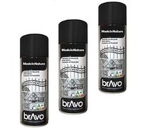MadeInNature Lot de 3 Bombes de Peinture, Spray Peinture Effet déco, Intérieur et Extérieur, 400 ml (Effet métallisé noir 180201 lot de 3)
